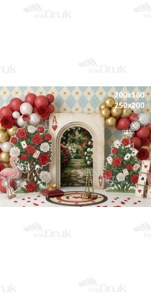 Tło fotograficzne „Królewska kraina kart – romantyczna bajkowa aranżacja” | UB_798